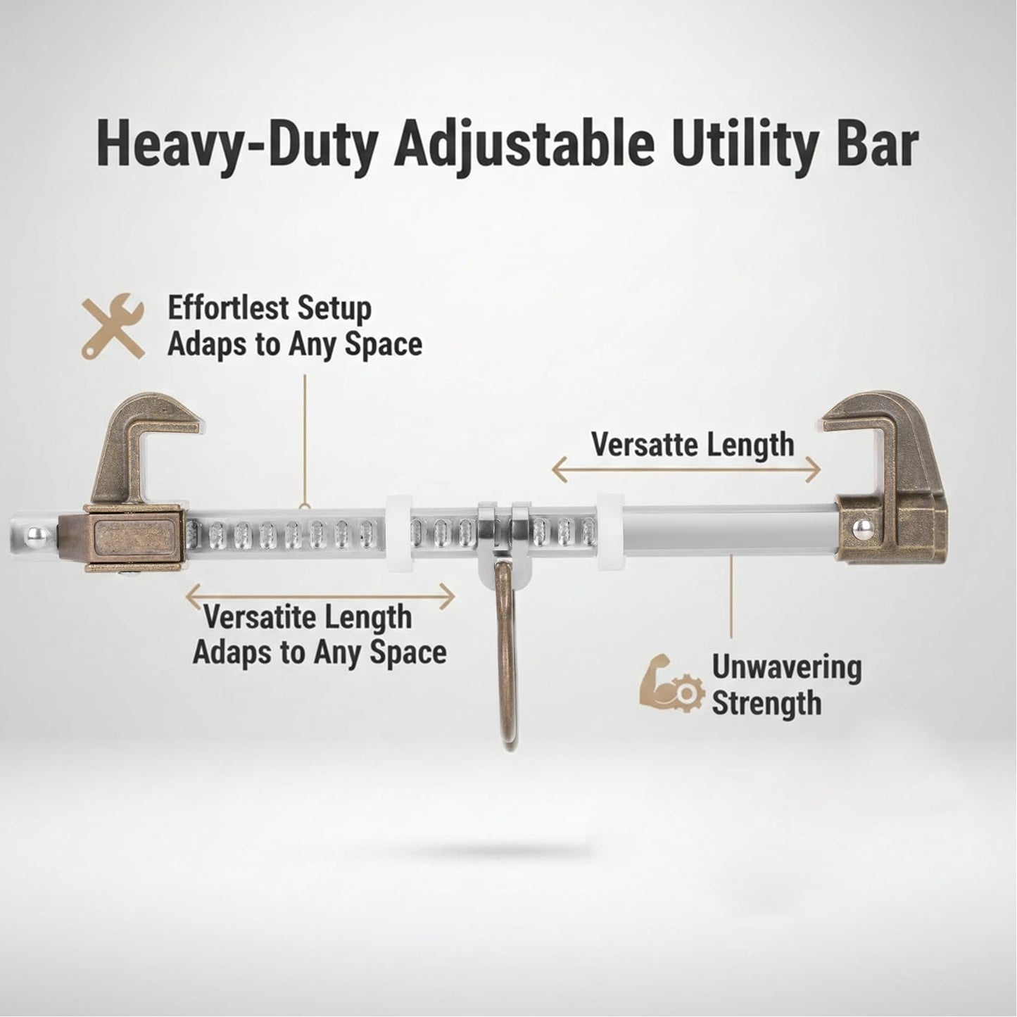 Aluminum Horizontal Sliding Beam Anchor, Fits 3.5 to 14 Inch Beams up to 1.25 Inches Thick, Adjustable to Fit I or H Fall Protection Beam Anchor,Meets or Exceeds ANSI & OSHA, Tool Free Installation