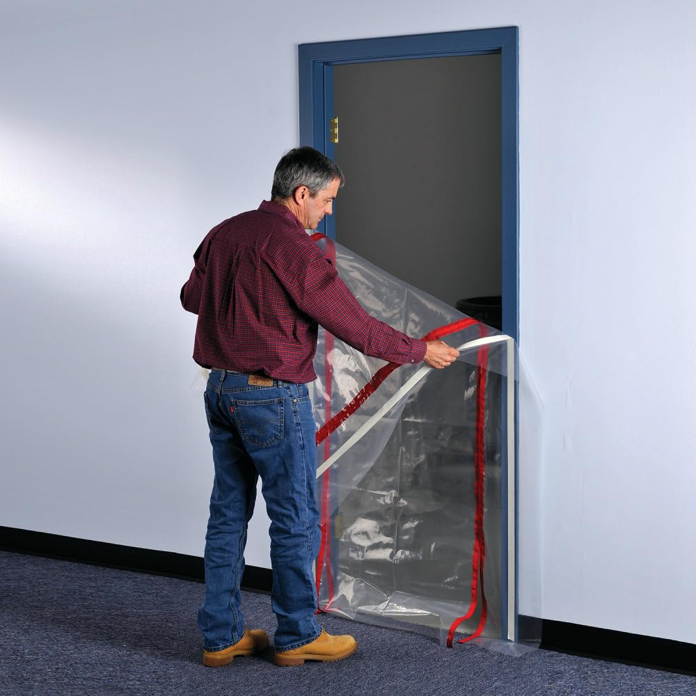 ZIPWALL ZDS - PK6 ZipDoor Dust Containment Standard Door Kit, 6 Pack, Black, 6 Count