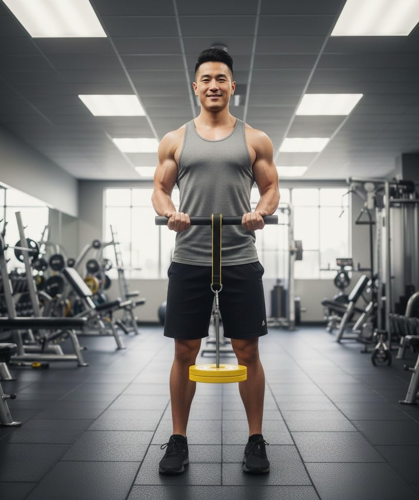 Heavy Duty Forearm Blaster & Wrist Roller - 15" Wide Handle Grip Strength Trainer with 3"x8" Weight Holder - Build Muscle, Enhance Grip & Arm Endurance for Home Gym Workouts
