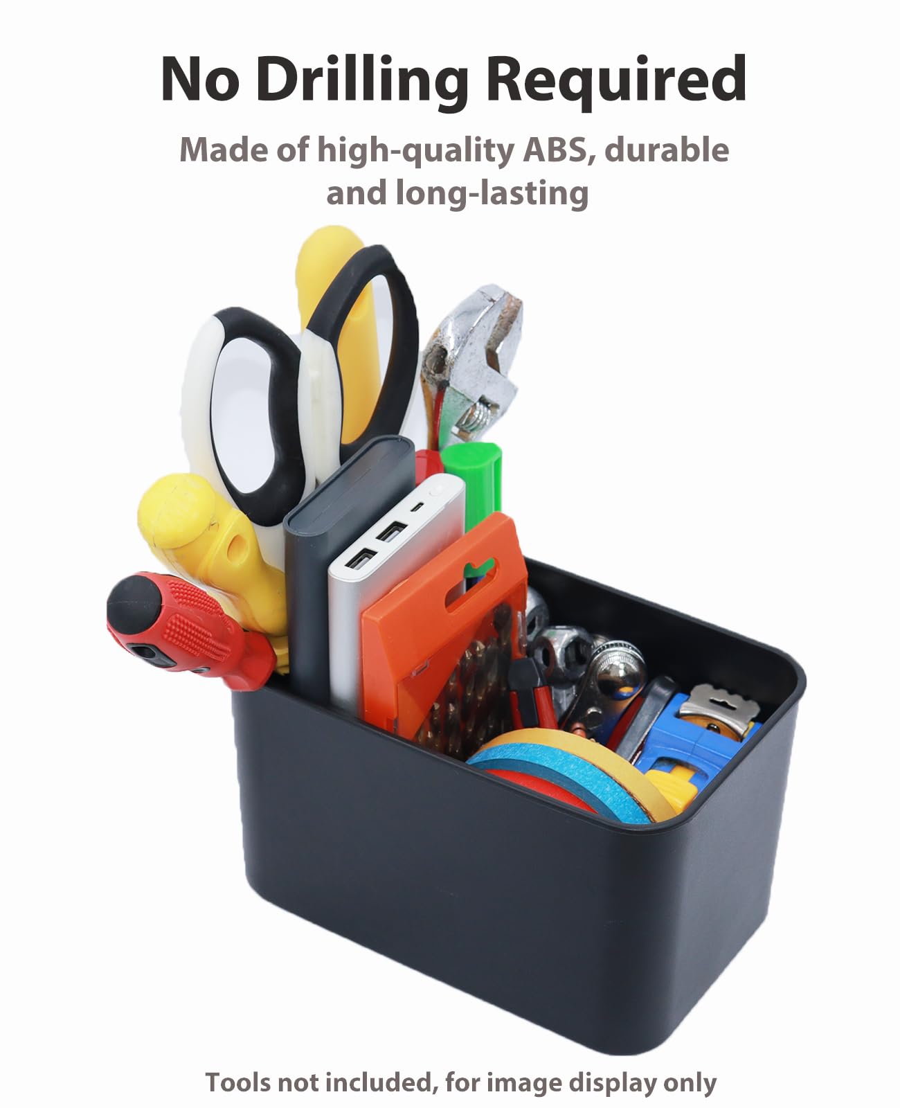 XYNOXRIDE Magnetic Storage Box for Metal Surfaces, Magnetic Cup Holder Magnet Organizer Holder Holds Phones Glasses Keys Tissues, Fits Golf Carts, Forklifts, Tractors, School Bus