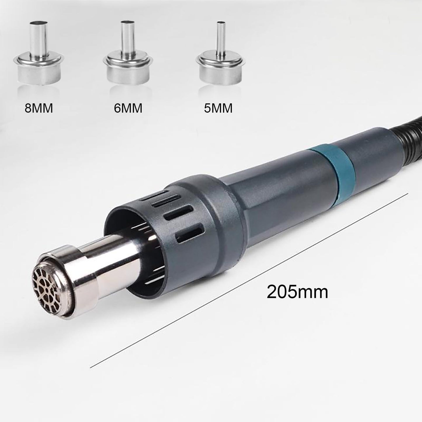 KINGTAIXIN 861DW Hot Air Rework Station, 110v 1000W Digital Display Automatic Sleep Hot Air Gun Soldering Station, With 7 Air Nozzles, Adjustable Temperature Desoldering Gun BGA Rework Station