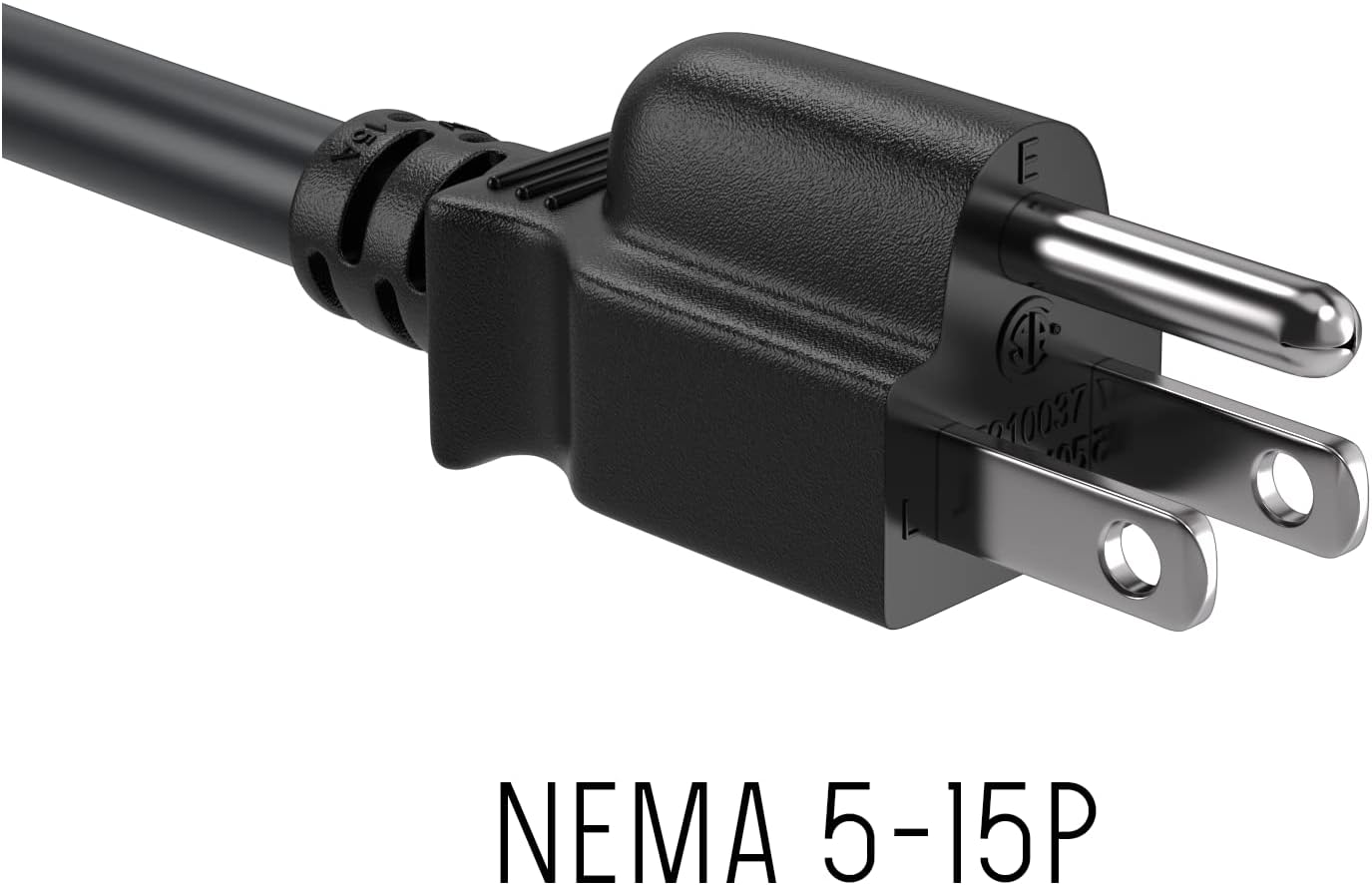 Cable Leader 2ft 18 IEC320 C13 5-15P, AWG Universal Power Cord to NEMA Extension Power Cord, Compatible with Computers