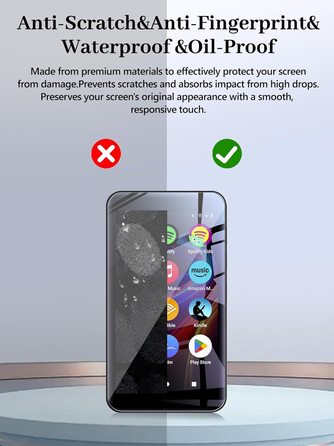 Arxonis 5-Pack G5 MP3 6H Screen Protector for Innioasis Player, Hardness Tempered Glass, Anti-Fingerprint,Anti-Scratch