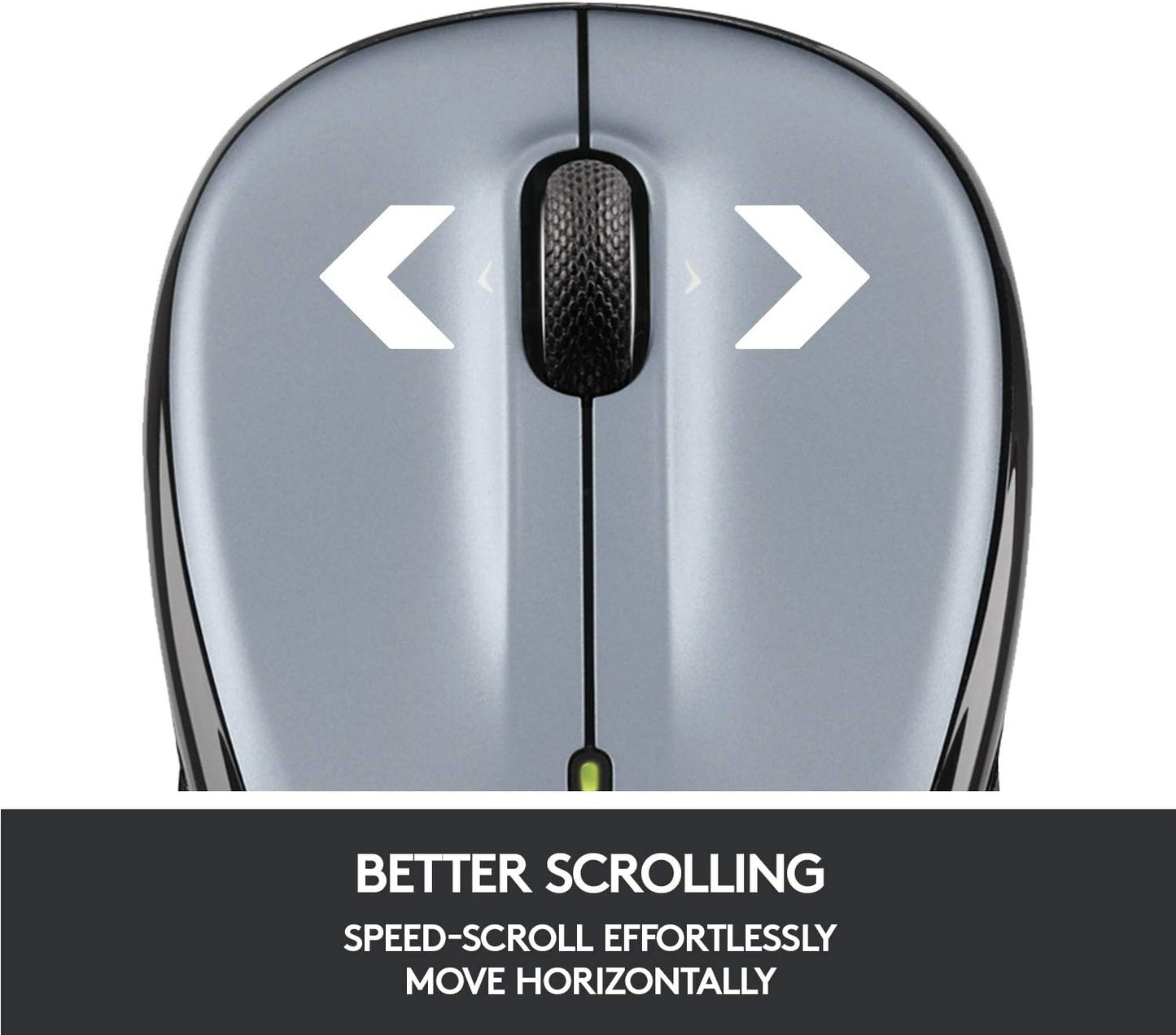 Logitech M325 Wireless Mouse with Designed-For-Web Scrolling - Light Silver