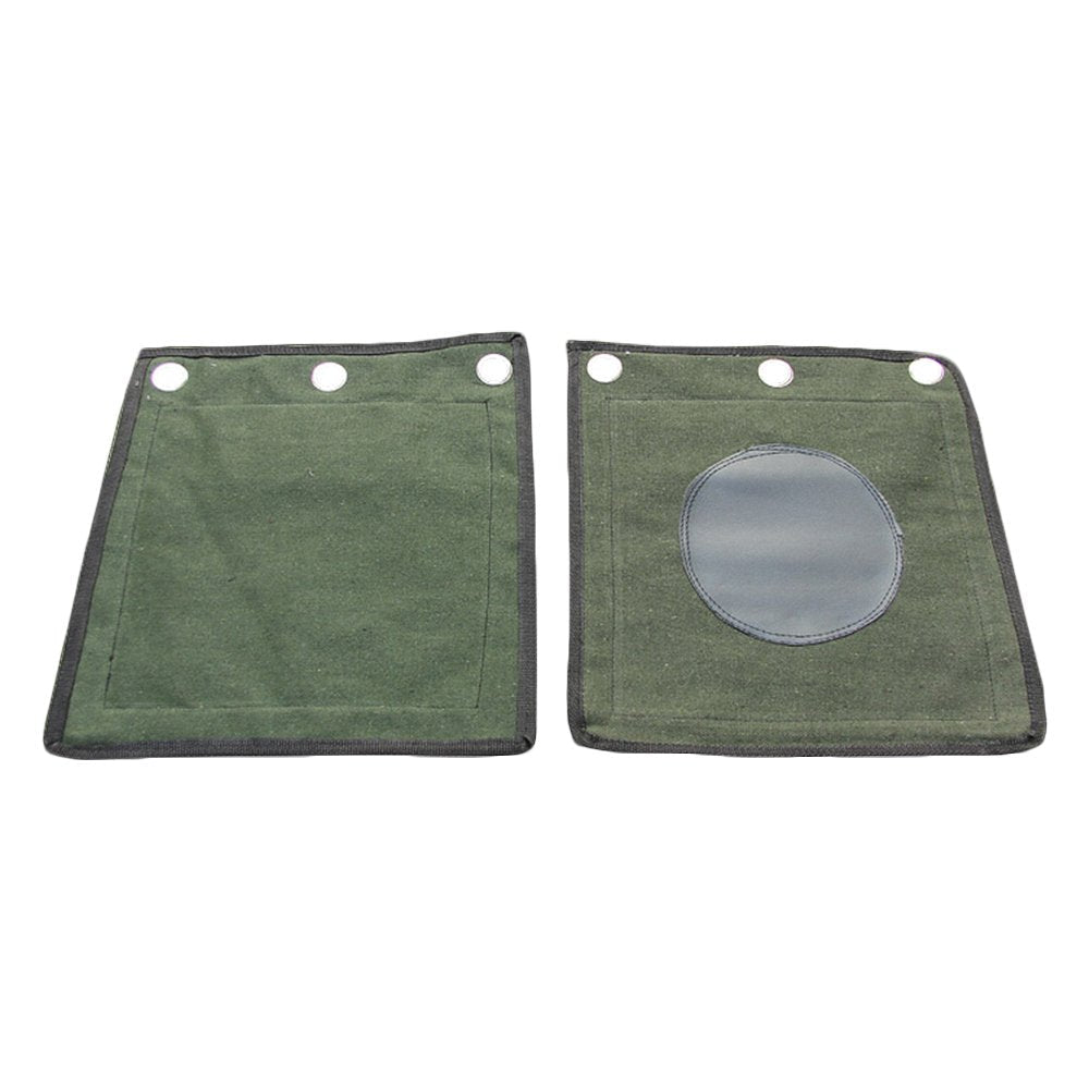 ZooBoo Wing Chun Kung Fu Wall Bag Canvas Leather Kick Boxing Striking Punch Bag (Leather Army Green)