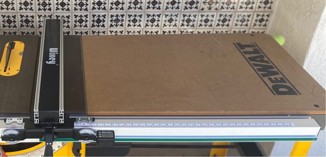 Wixey Professional Table Saw Fence System - Precision Rip Fence Upgrade for Table Saws - Heavy-Duty Aluminum Rail & Steel Fence w/Micro-Adjust Feature – 36” Rip Capacity for Woodworking