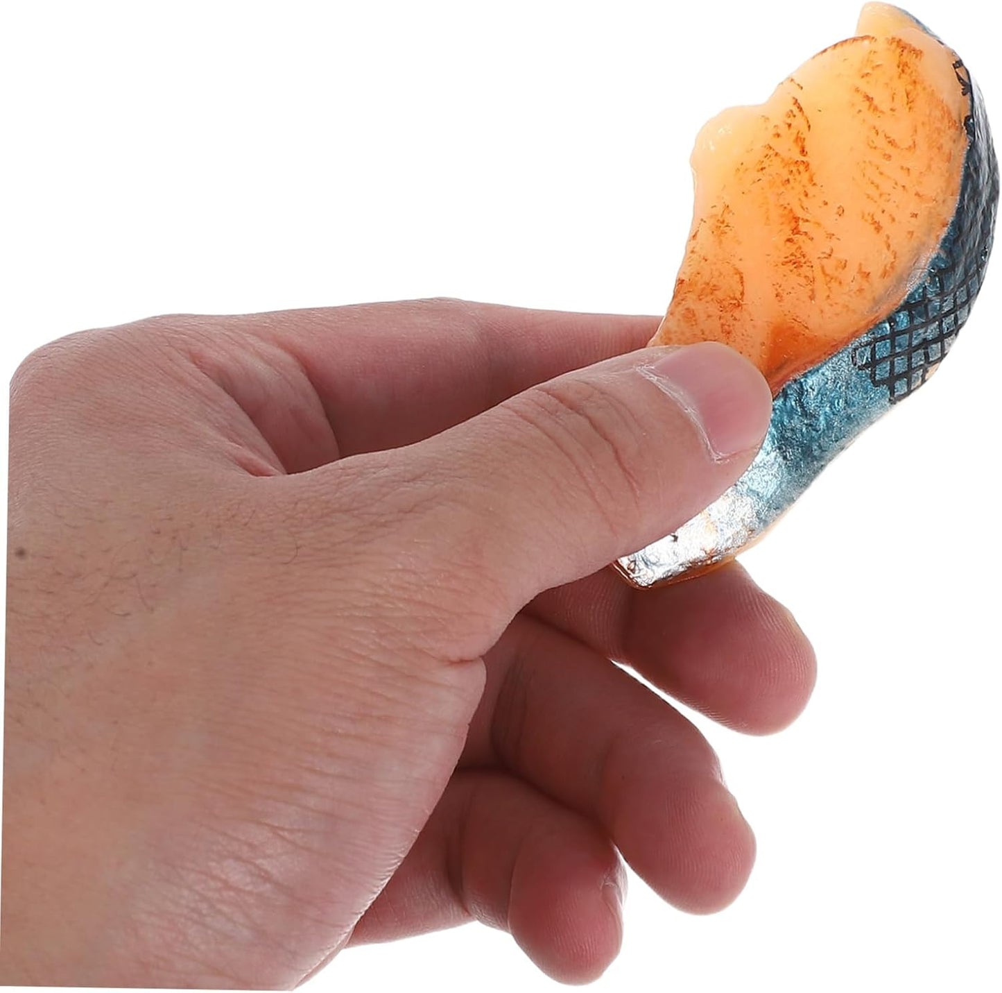 2PCS Beavorty Artificial Fake Salmon Toy Fake Sashimi Salmon Fish Slice Artificial Sashimi decoraciones para uas