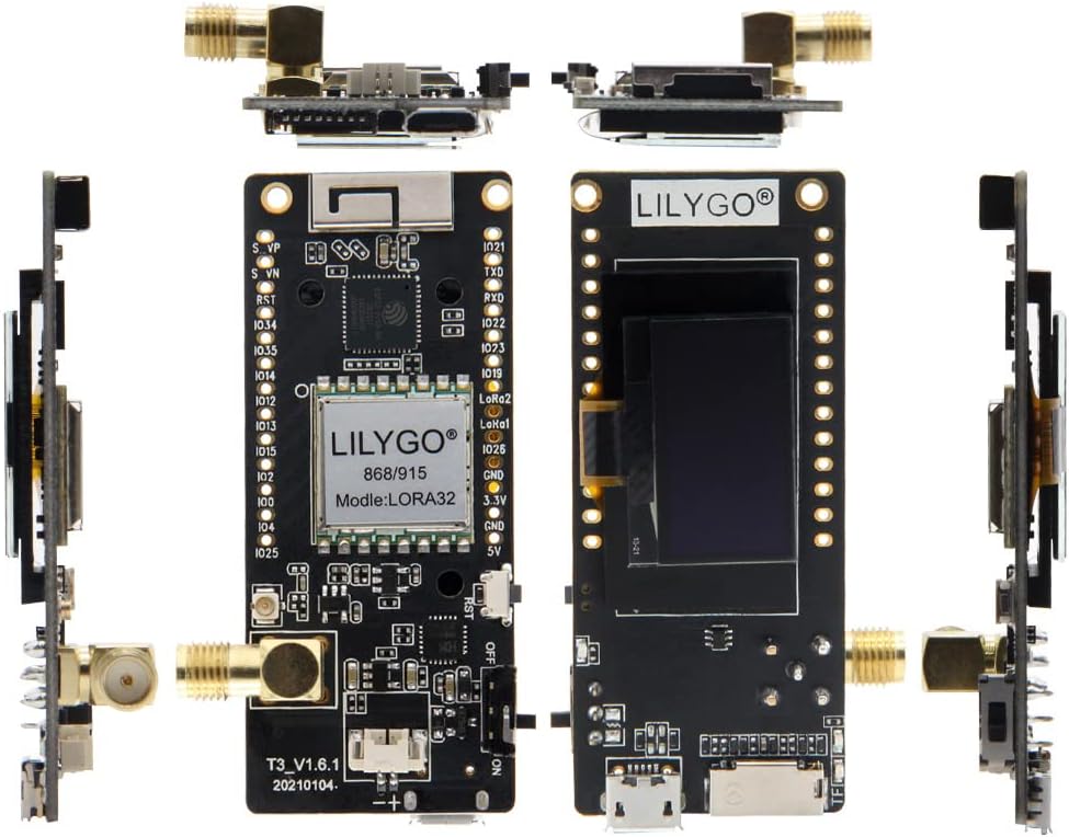 LILYGO LoRa32 915Mhz ESP32 0.96 Inch Paxcounter Development Board OLED SD Card BLE WiFi TTGO Module