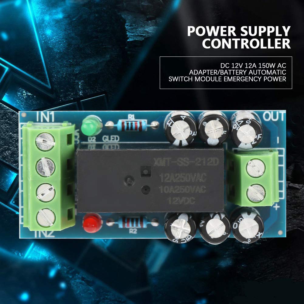 12V 12A 150W Dc Battery Backup Module Backup Battery Switch Module Dc Ac Battery Automatic Switch Module Emergency