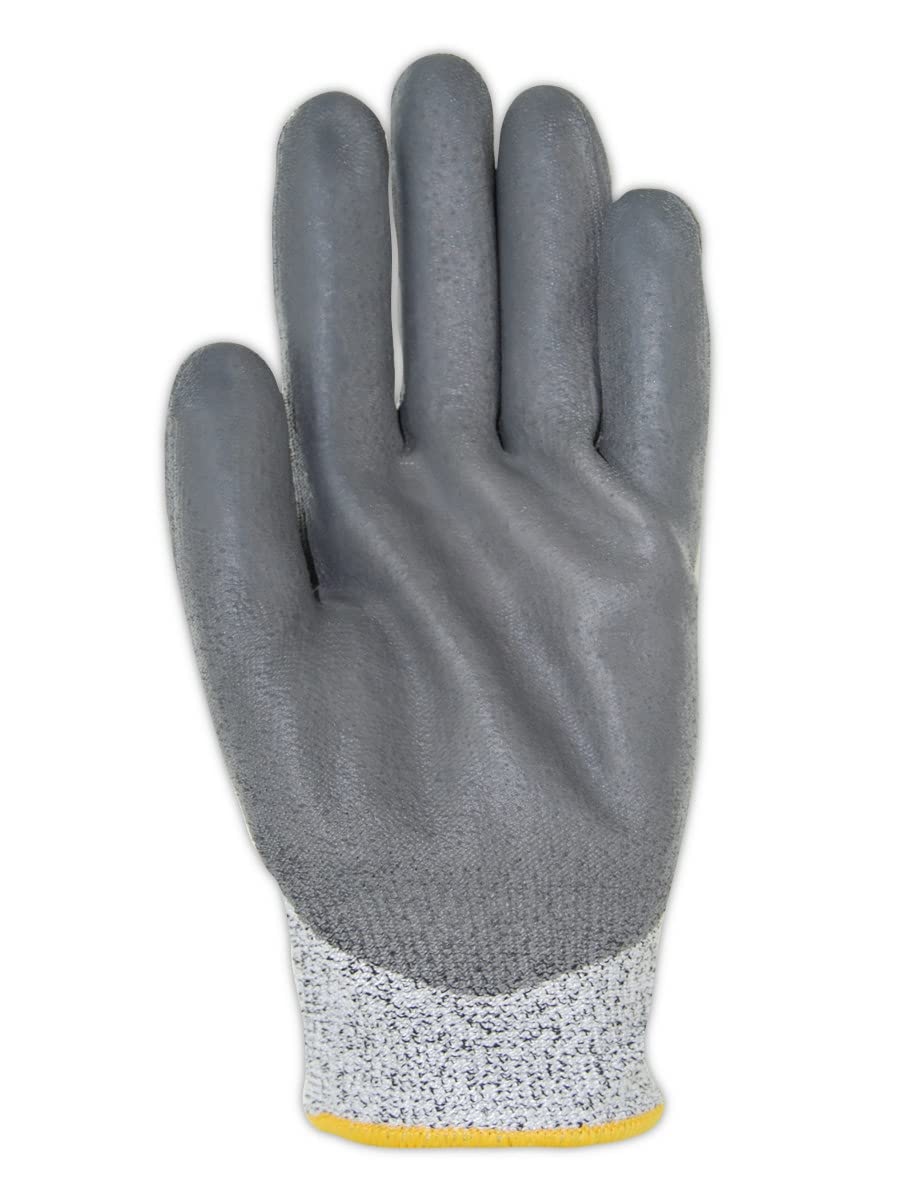 MAGID D-ROC ANSI A2 Hyperon Blend Polyurethane Coated Work Gloves, 12 Pairs, Size 9/Large, GPD546