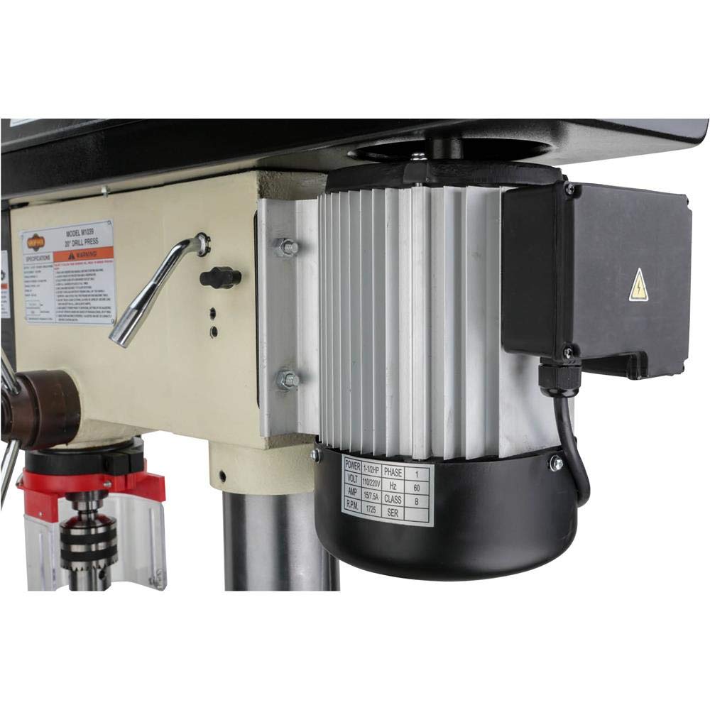 Shop Fox 20 in. 12-Speed Floor Drill Press with 5/8 in. Chuck Capacity M1039