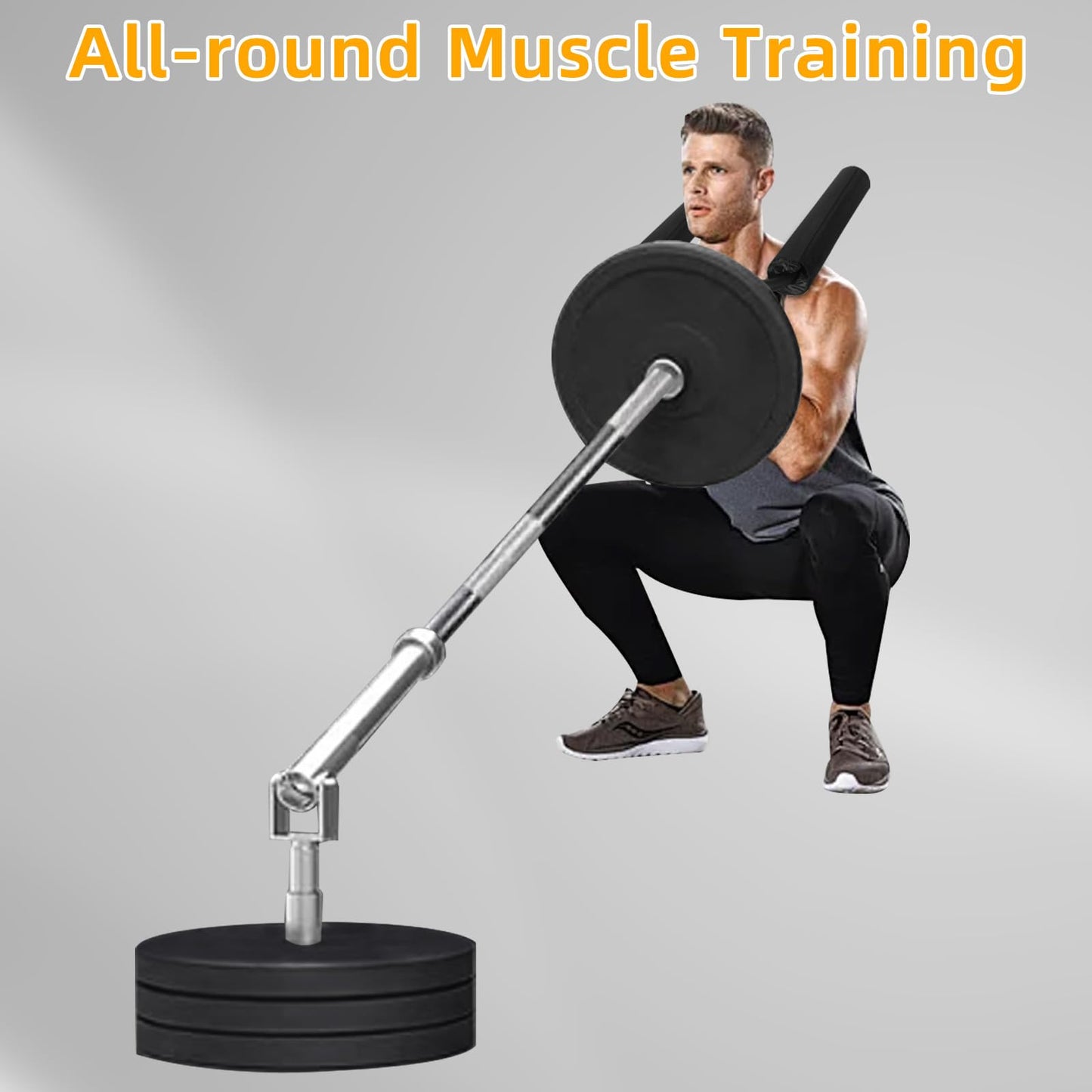 Viking Press Handle Landmine Attachment for 2-Inch Olympic Barbell – T-Bar Row Handle for Strength Training, Build Arms, Shoulders & Back, Home & Gym Equipment