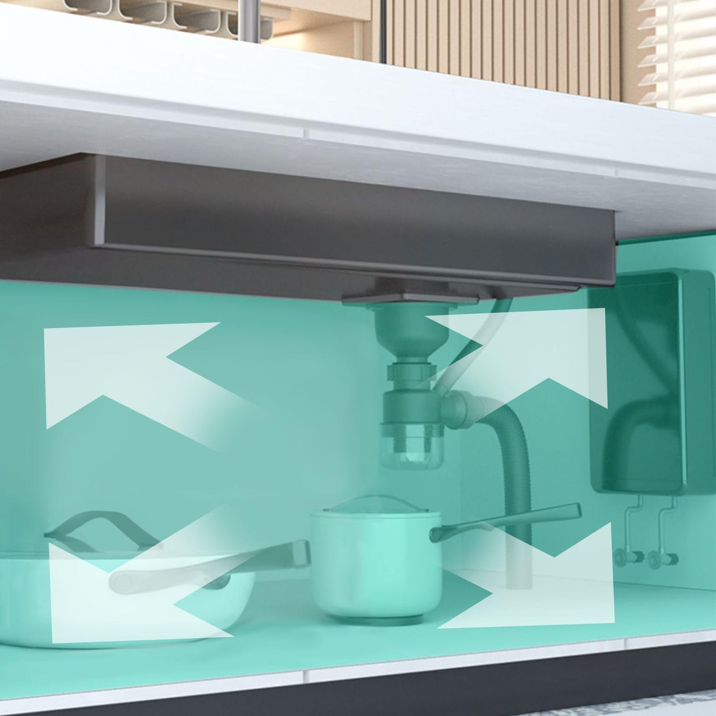 SDGRP Kitchen Sink 304 Stainless Steel Undermount Sink Drop in Single Bowl Kitchen Sinks, With Pull Down Sprayhead Faucet, With Pressurized Cup Washer and Two Waterfalls (31.5 x 18.1 inch)
