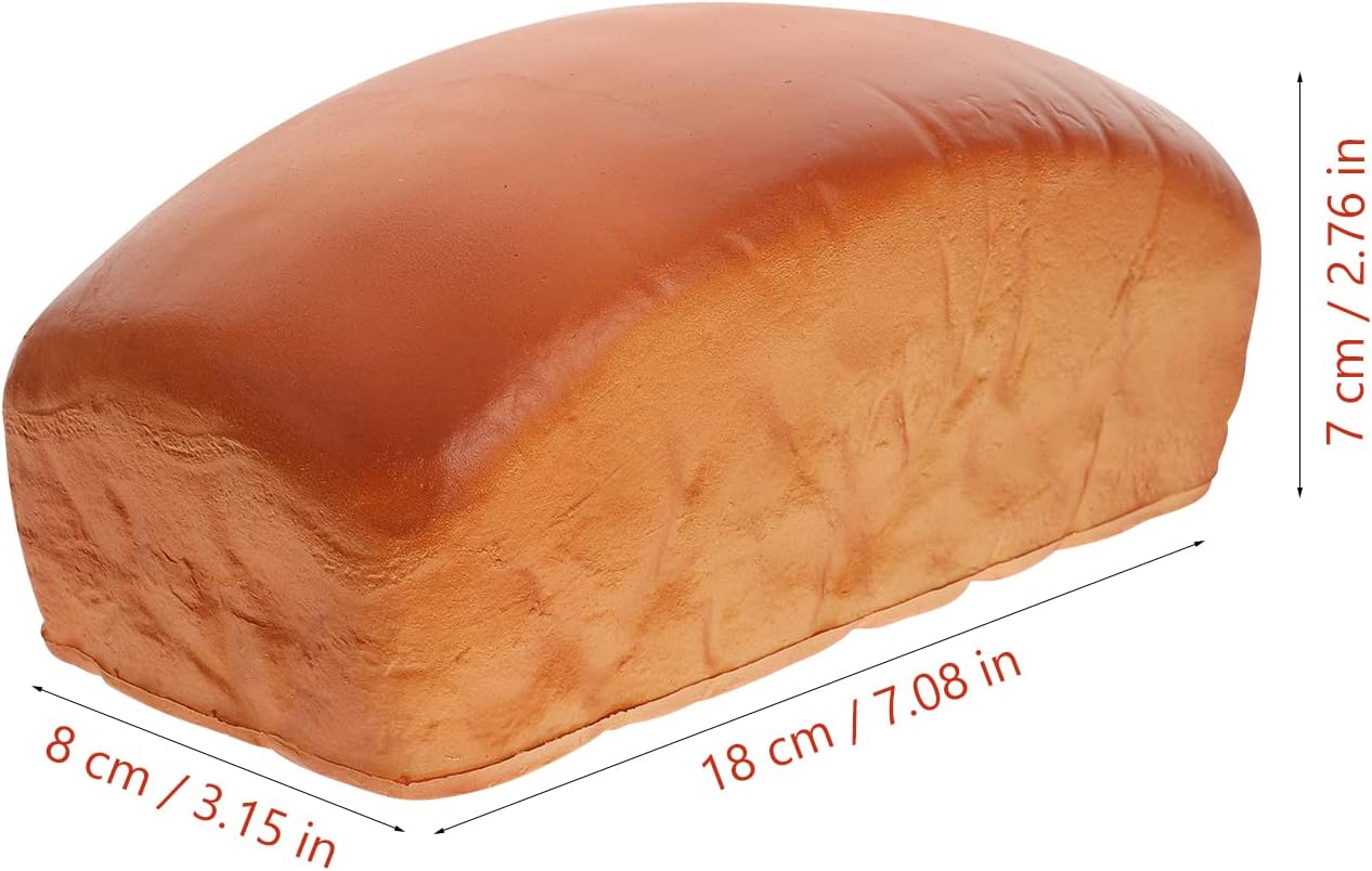 Realistic Fake Bread Decoration - Artificial Square Bread Model for Kitchen Display