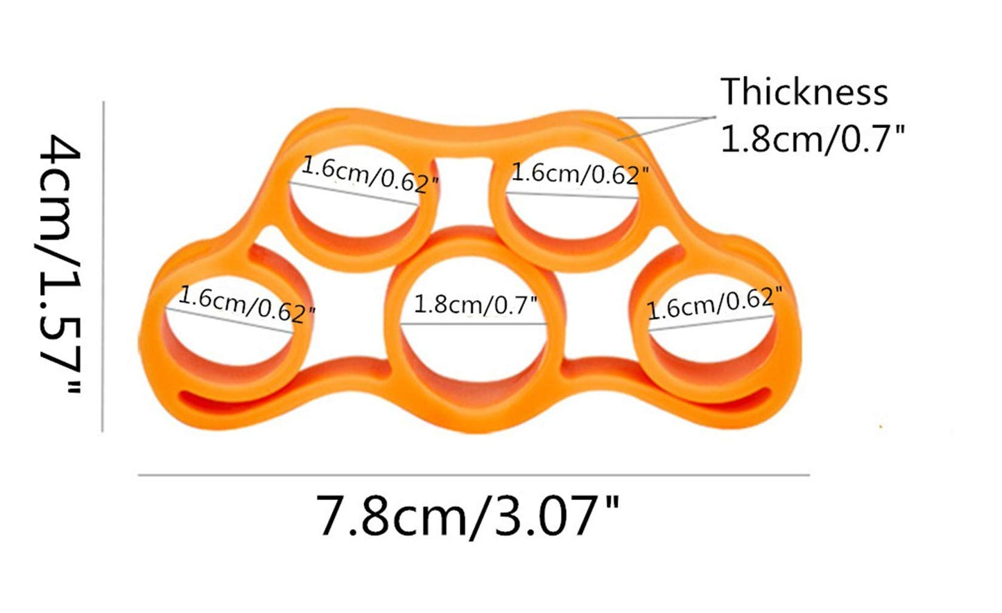 3PCS Finger Stretcher Resistance Bands Strength Trainer for Forearm Exercise Guitar Finger Strengtheners Rock Climbing 6.6 8.8 11 Pounds