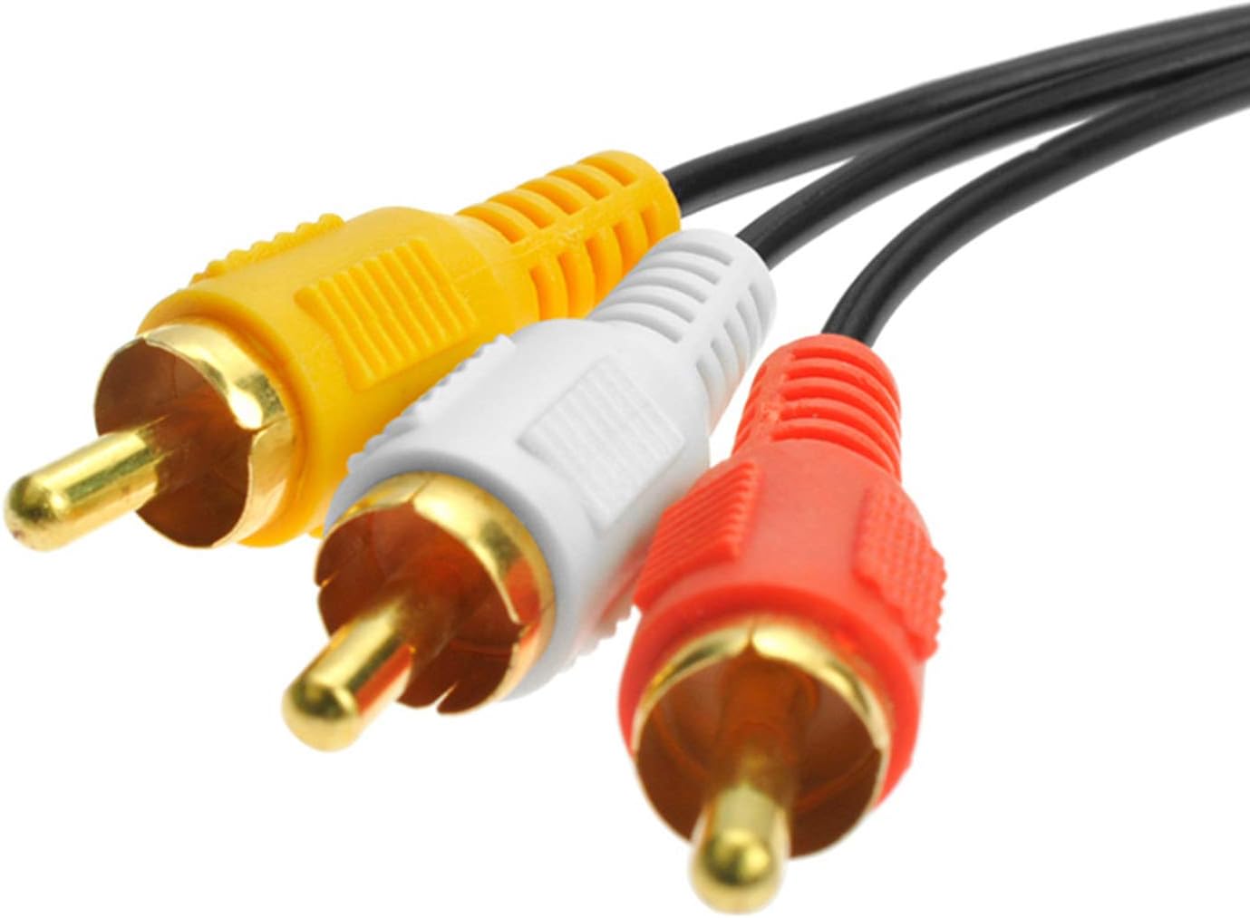 AJDPOI 3.5mm 3 4.9ft Male Audio Stereo Jack to RCA Female AV Camcorder Adapter Connector Extension Cable for Audio