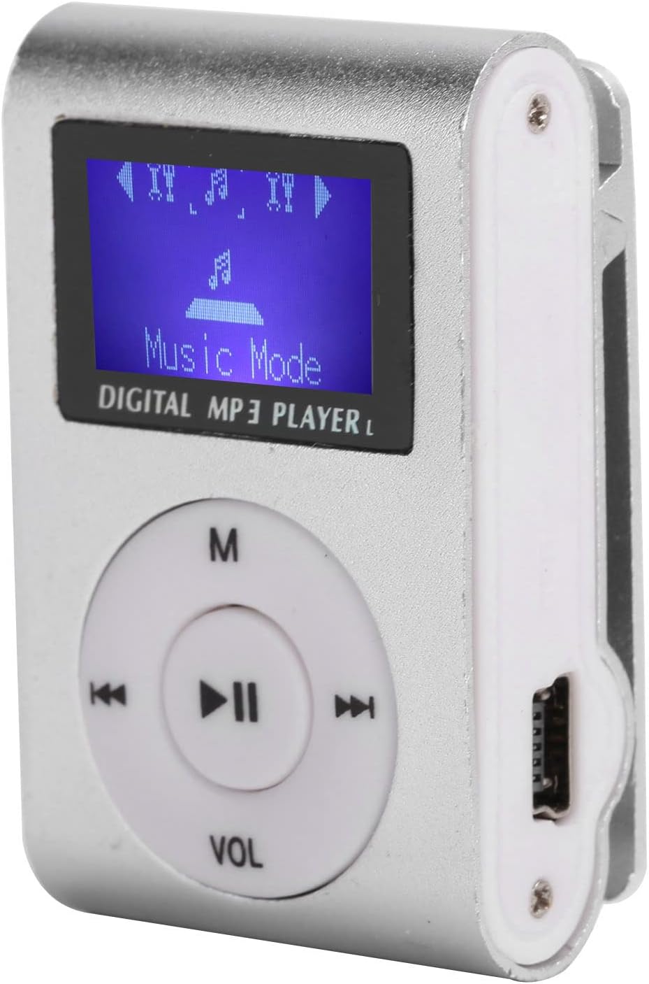 Ejoyous MP3 MP3 MP3 Mini Player, Portable Music Player with Clip Classical Music Players Device with Digital LCD