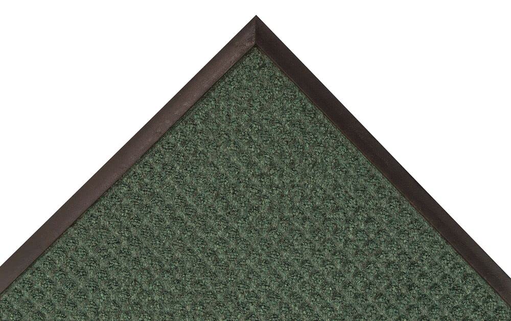 NoTrax 3'x5' Guzzler Commerical-Grade Entrance Mat, Dirt and Moisture Control, Rubber-Backed, Indoor/Outdoor, Green, 166