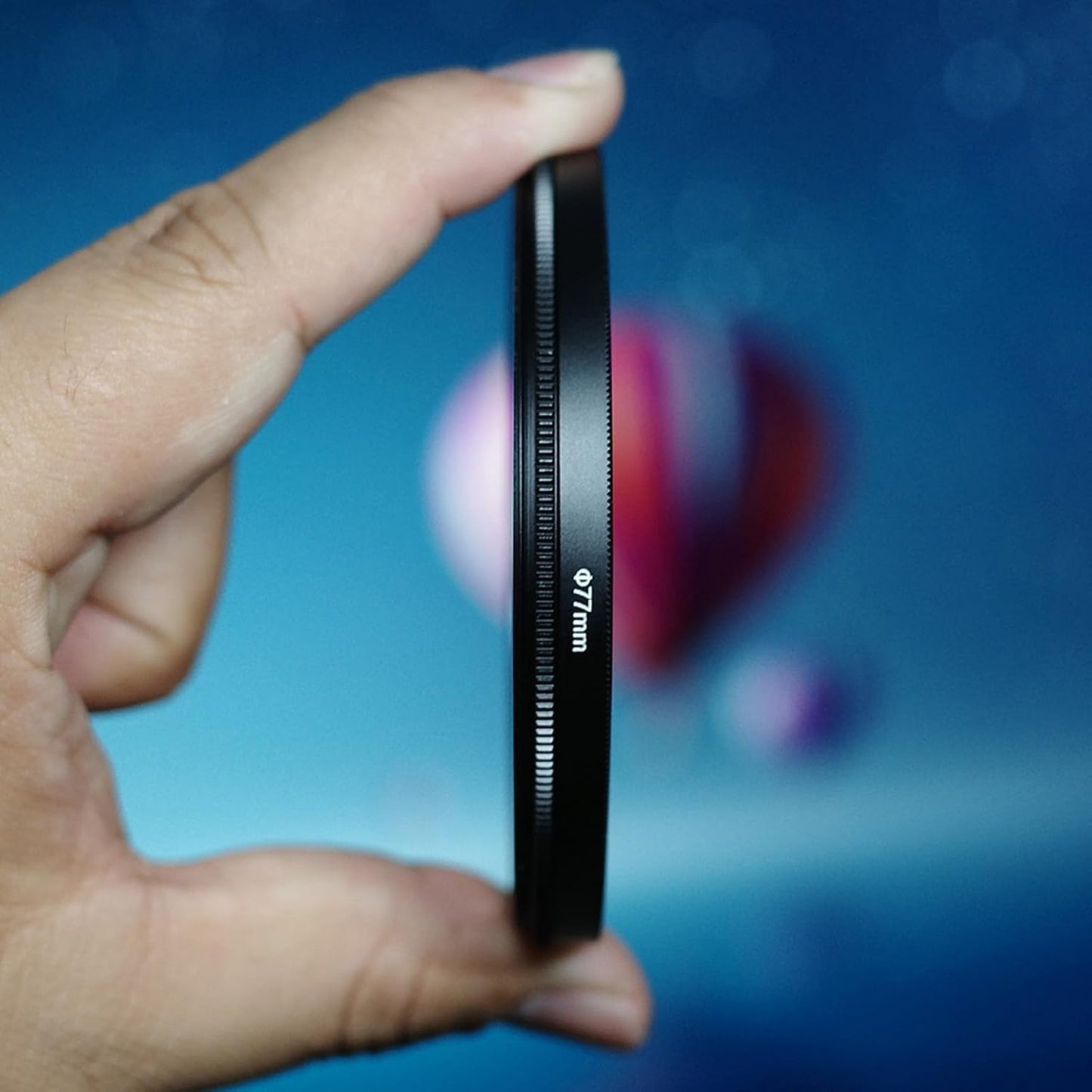 Yunseity 62mm Double Split Diopter Filter, Anti Oil Coating Layer Double Split Diopter Glass Lens Filter, Enhanced Blur