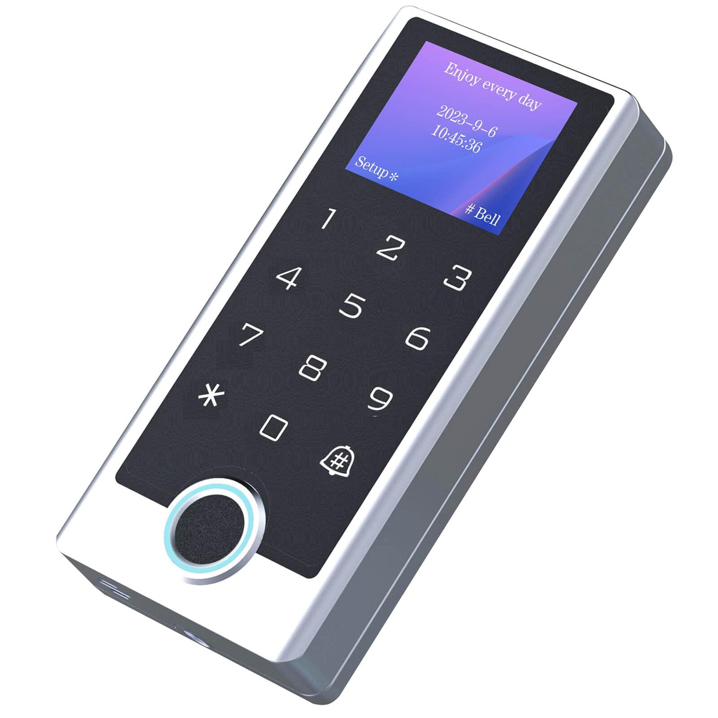 All-in-One Door Access Control System Kit, IP68 Waterproof Metal Keypad with Fingerprint RFID & PIN, 600lb Magnetic Lock, IR Exit Button, Remote Controls, Doorbell - Easy Wiring for Home & Office