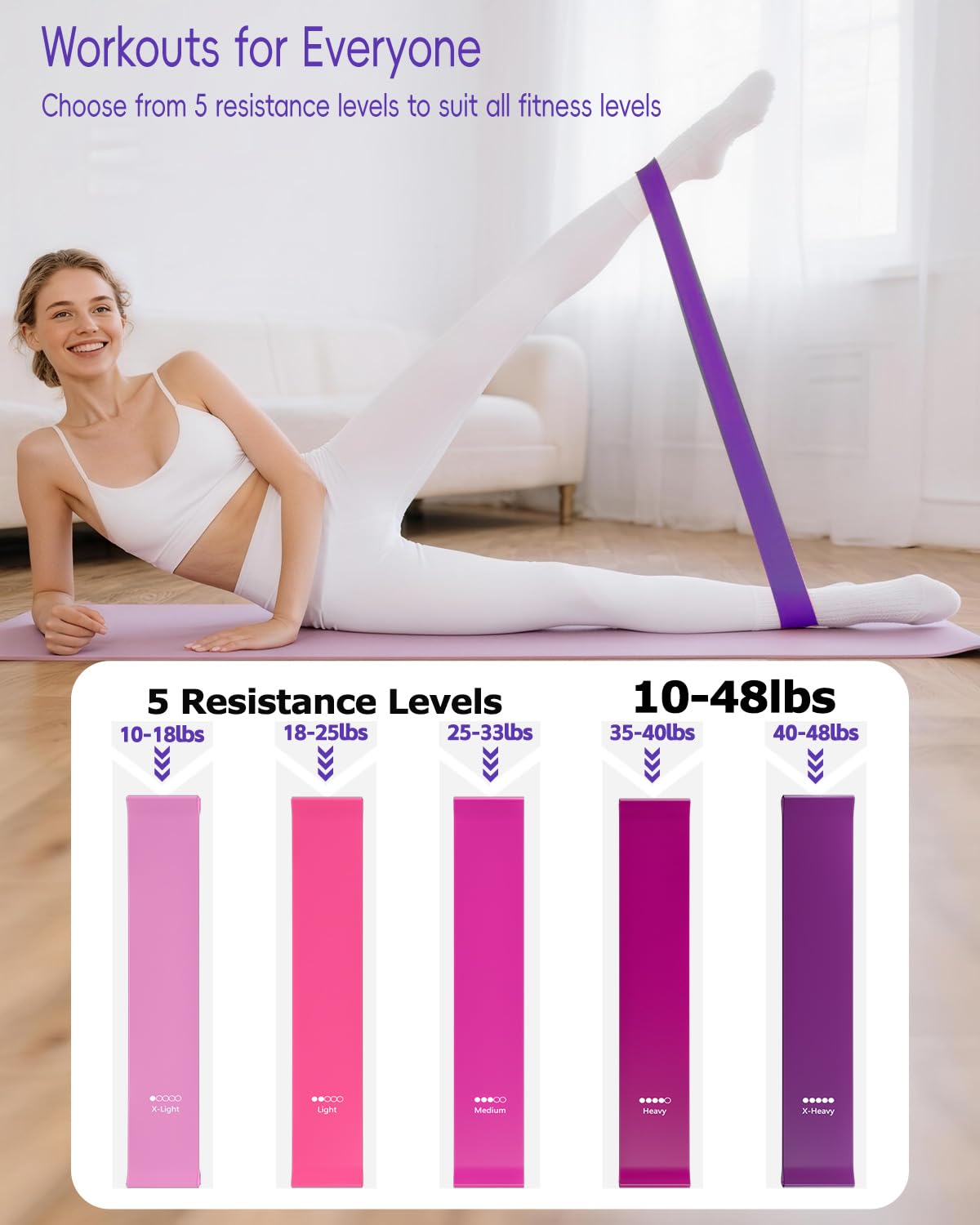 KABCON Pilates Kit for Home, Women Beginners Workout Essentials Set with 13" Ring, 9.8" Ball, Resistance Bands & Guide, 13/14/16 PCS Compact Pilates Equipment