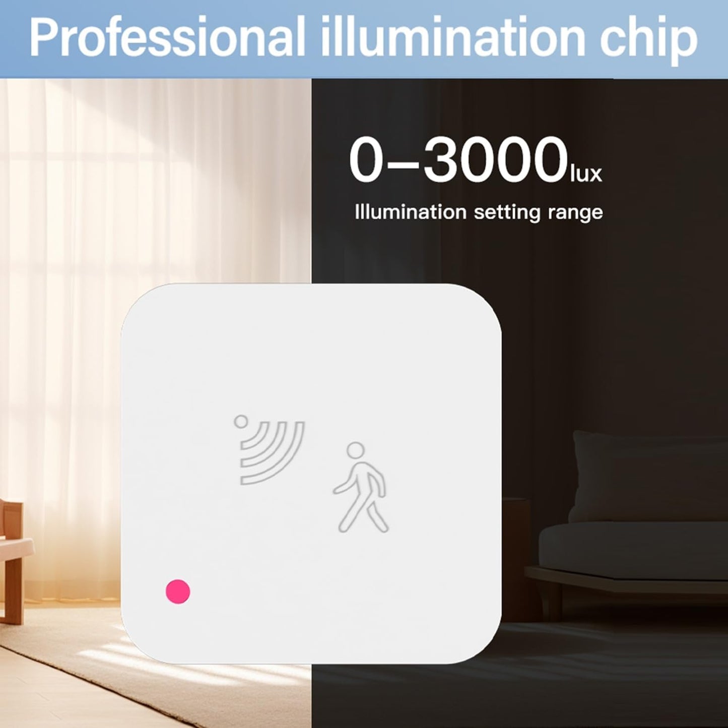 mmWave WiFi Human Presence Sensor: Smart Motion Sensor with App Notification Alerts, Radar Detector, Zone Positioning