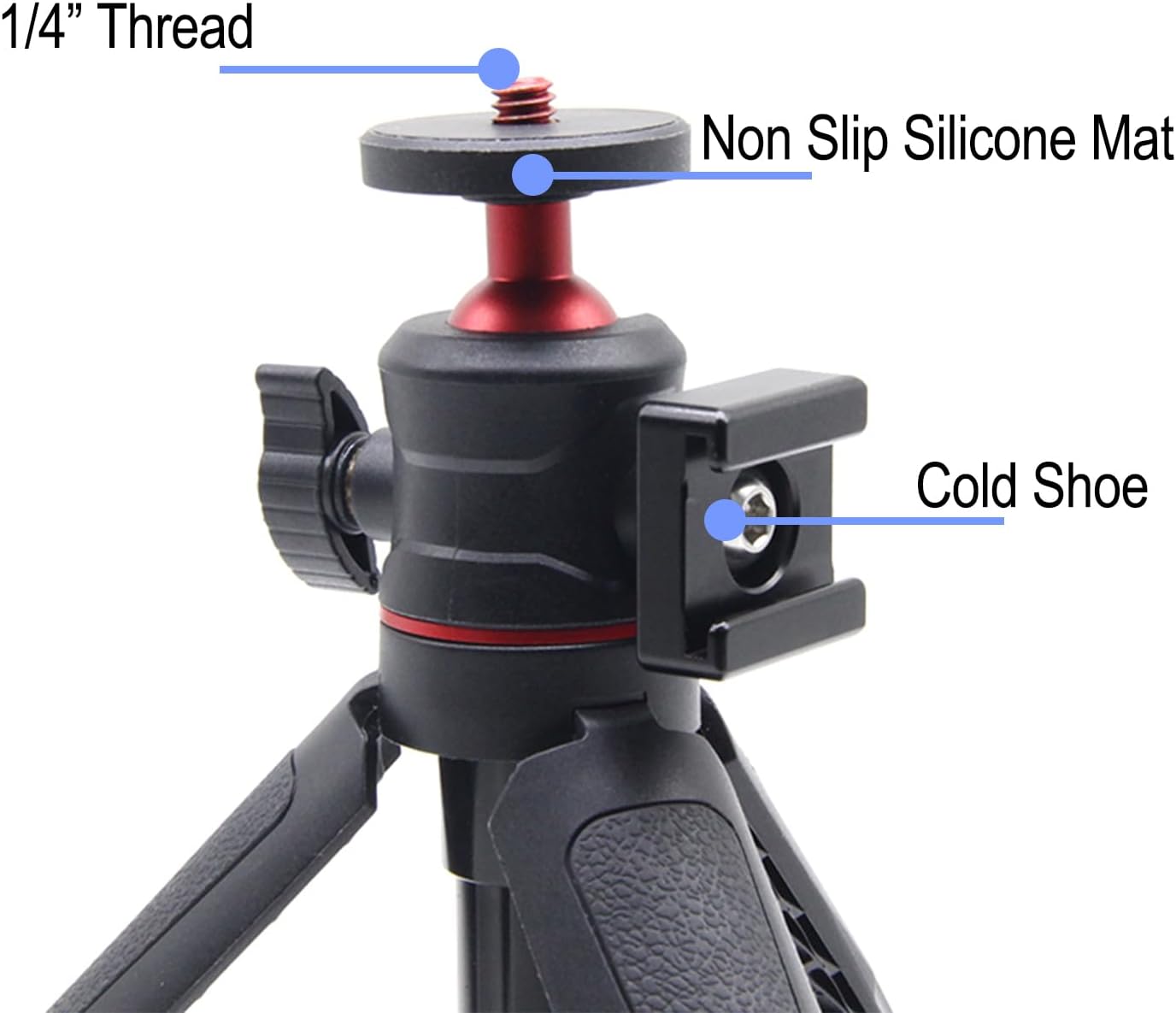 Anntery Sony,Canon,Nikon,Fujifilm,Panasonic,Black-A028 Camera Tripod Flexible for Mini Desktop Table Tripod Extendable