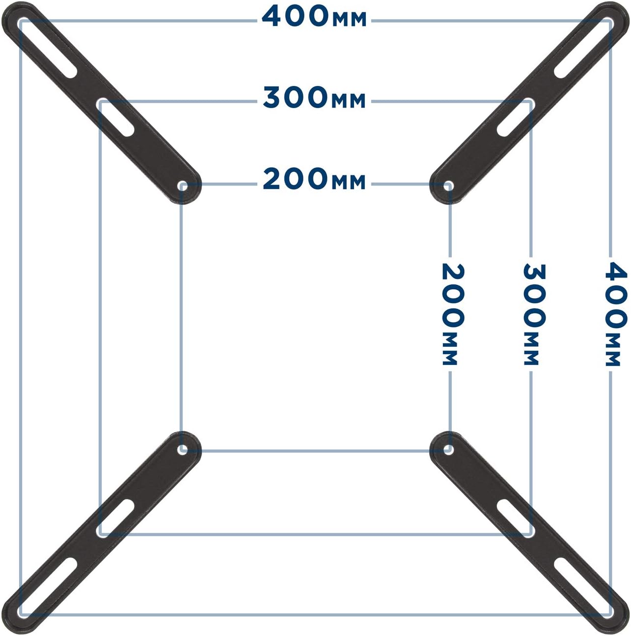 Mount-It! 200x200 mm 400x200 400x400 mm 32 Inch 55 Inch VESA Mount Adapter Kit | TV Wall Mount Bracket Adapter Converts