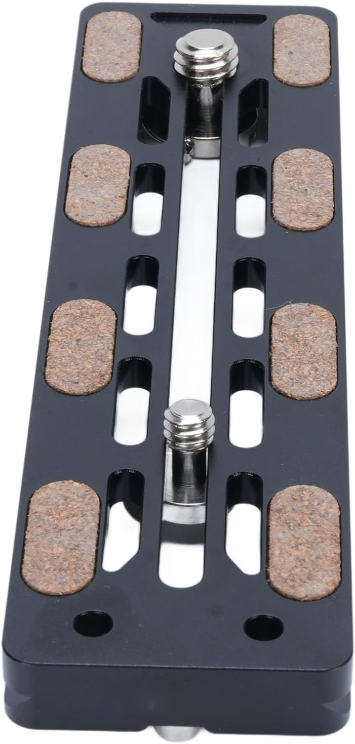 Akozon 1/4in 3/8in Camera Plate Aluminum Alloy Baseplate Screw for DSLR Mirrorless Action Compact Tripod Mount