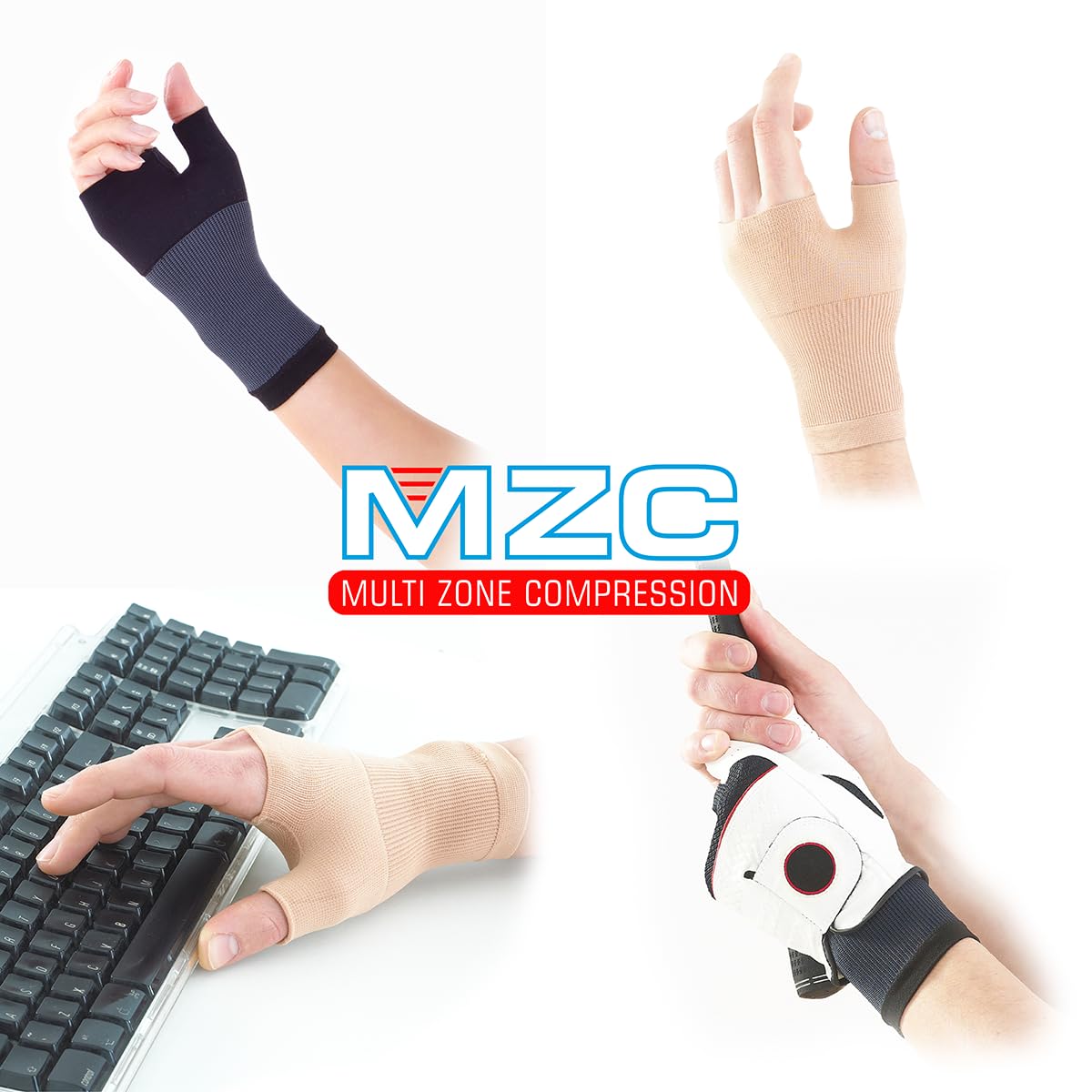 Neo-G Wrist and Thumb Support for Arthritis, Joint Pain, Tendonitis, Sprain - Wrist Brace Wrist Compression Hand Support - M - Black