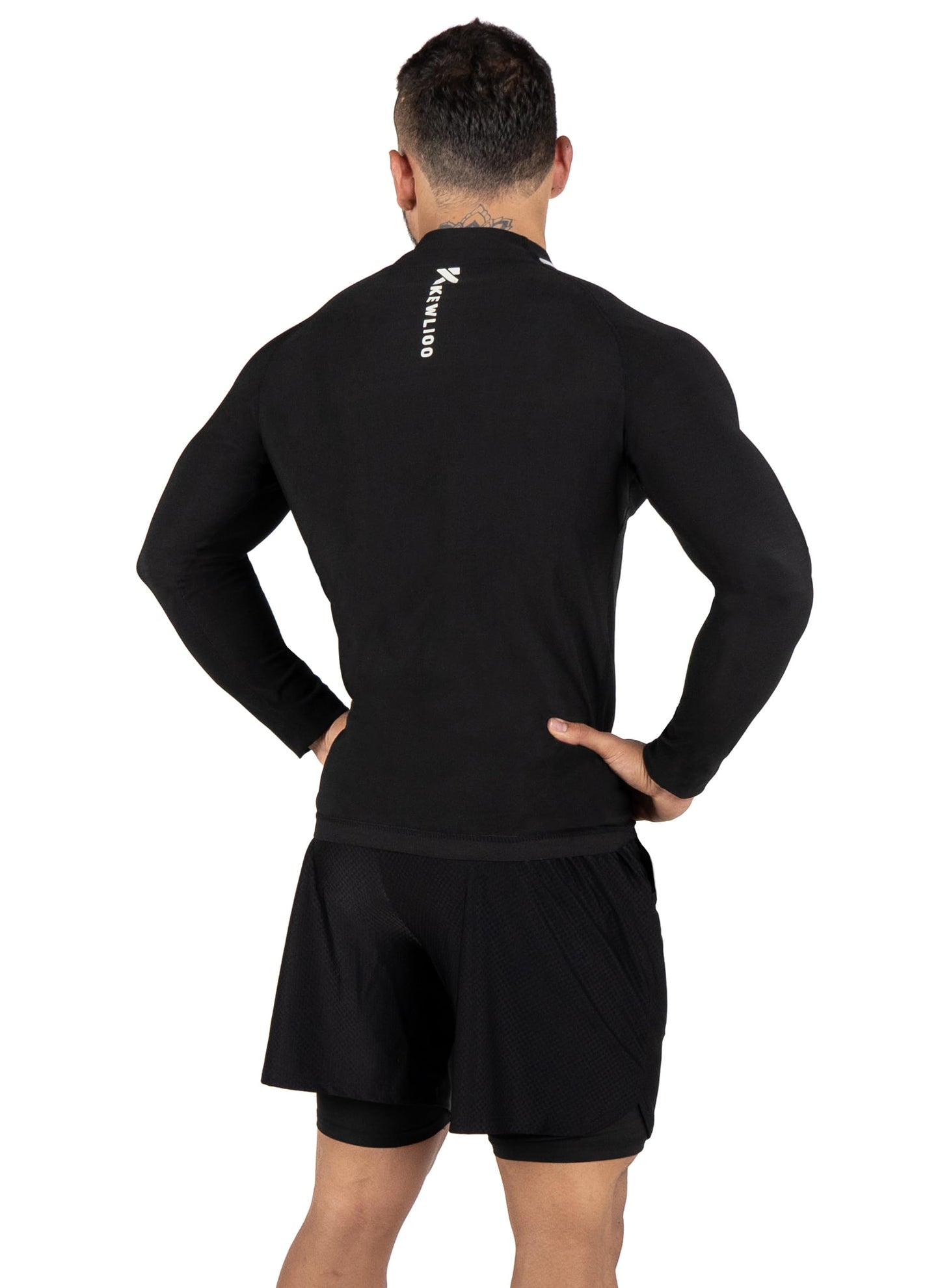 Kewlioo Pro Men's Heat Trapping Sauna Jacket - Zip Up Sauna Suit For Men, Sauna Long Sleeve Sweat Shirt for Gym, Workouts