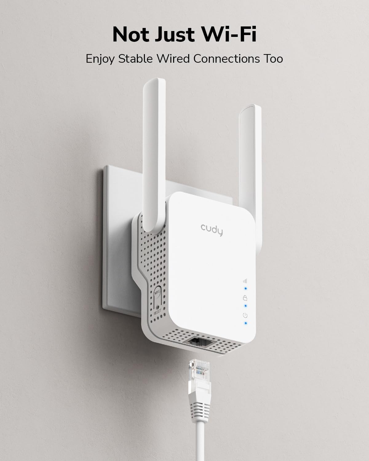 Cudy RE1500 AX1500 6 2.4G 5G 10/100Mbps WiFi Range Extender Dual Band Wireless Booster with Mesh Support WPS Button