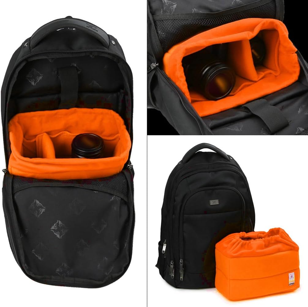 Koolertron Shockproof Camera Photo Bag for SLR TLR Camera Insert Partition Padded Case,Can be Put Directly Into the SLR