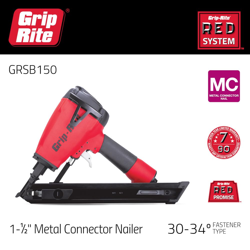 Grip-Rite GRSB150, Single Blow Joist Nailer, 1-1/2", Efficient and Reliable