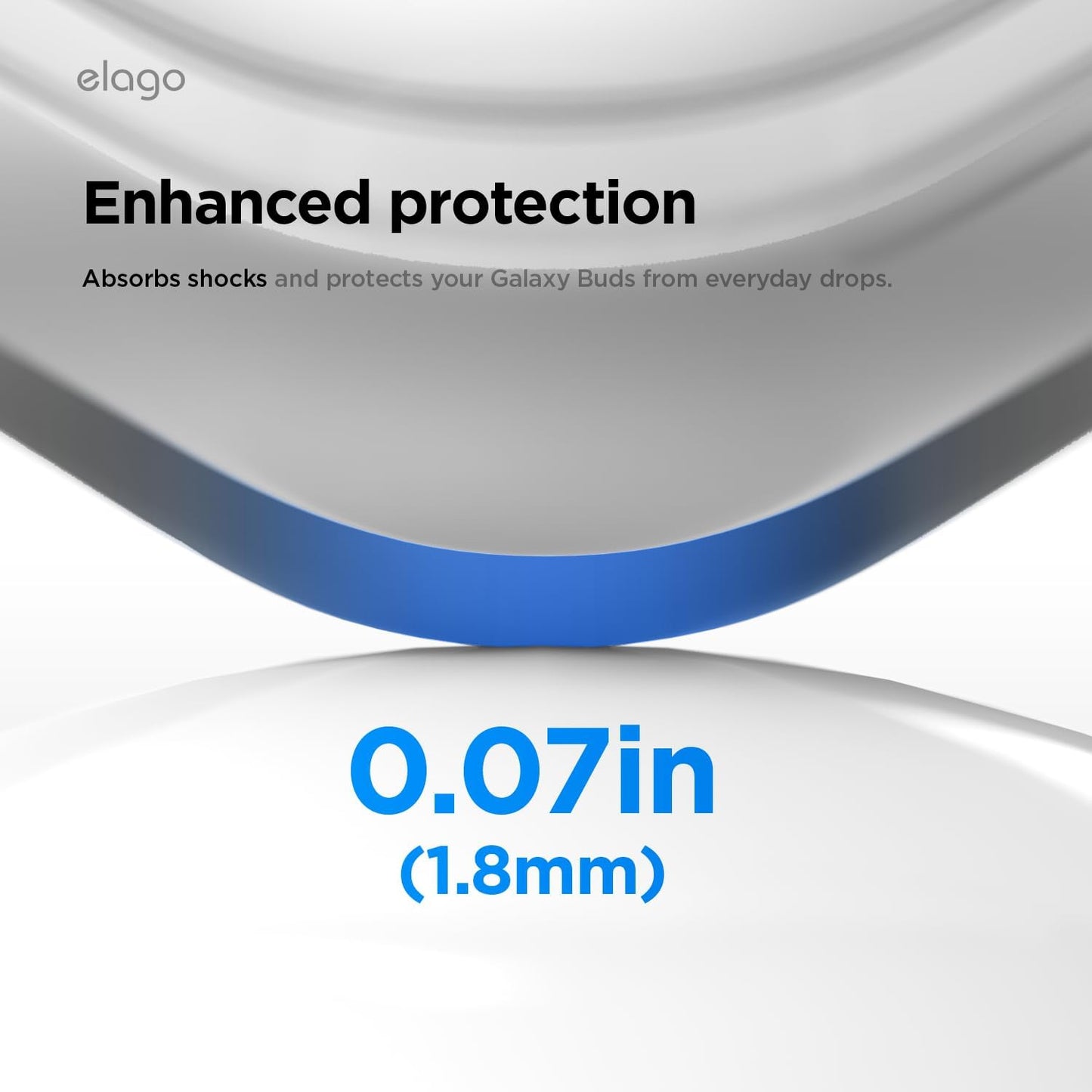 elago 4 4 Compatible with Samsung Galaxy Buds Pro Case & Galaxy Buds Case, Duo with Carabiner, Premium Silicone + TPU