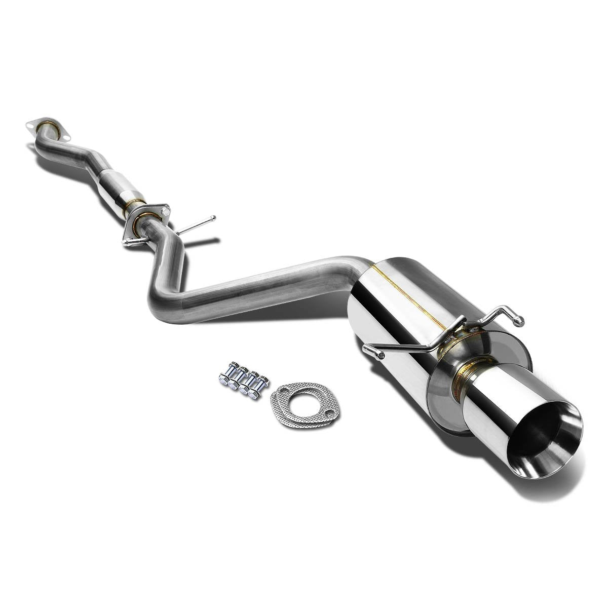 DNA MOTORING CBE-IS300-NRT Stainless Steel Cat Back Exhaust System [Compatible with 01-05 IS300 Altezza XE10]