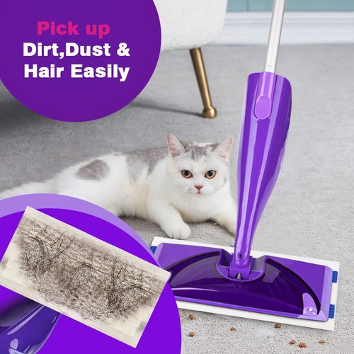 HOMEXCEL Multi-Layer Dry Floor Mop Pads Refills Compatible with Swiffer Wet Jet-All Purpose Multi Surface Floor Cleaner Spray Mop Pads Replacement for Hardwood Floor,16 Count