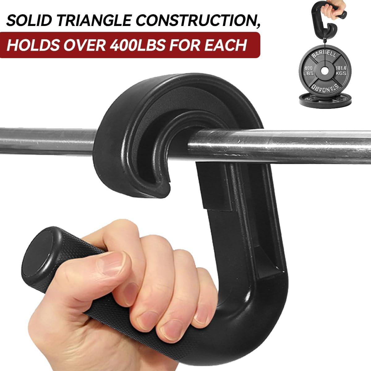 Neutral Grip Pull Up Handles 45° - Angles 90 Grips for Relieve Wrist Stress - Non-Slip Pull Up Grips - for Pull-Ups Deadlifts - Fits Pull Up Bar Grips & Barbells Home Gym Enthusiasts (45°)