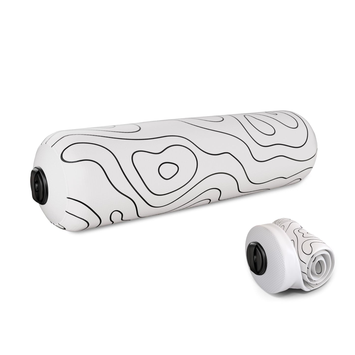 Mobility Nomad Inflatable Travel Foam Roller - Adjustable Firmness, Ultra-Portable for Physical Therapy and Deep Tissue Muscle Recovery (Topo Gray, 15")