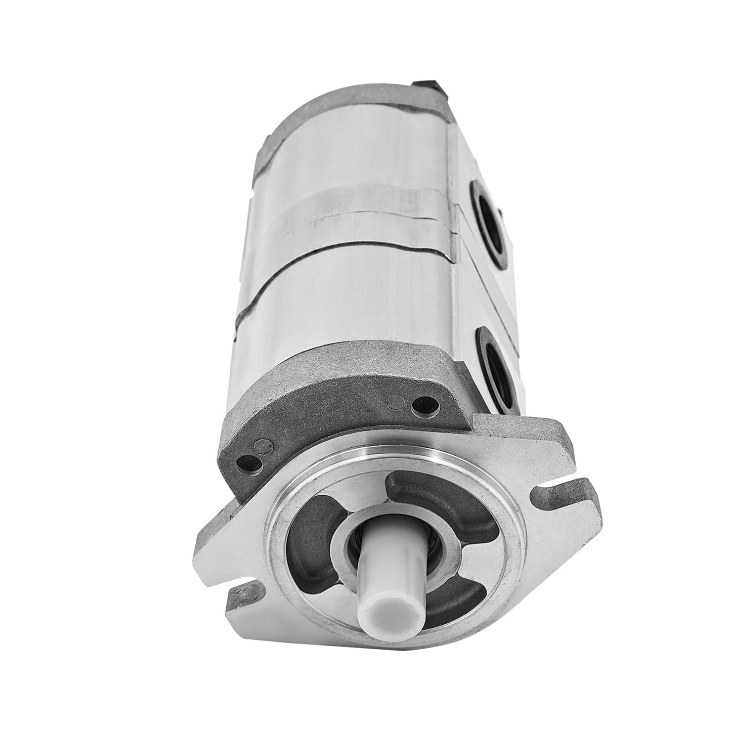 NEW HGP‑33A‑F4/4R Hydraulic Gear Pump Shaft 15.87mm 5/8" 25MPa 1800RPM Hydraulic Tandem Double Gear Pump Keyed Shaft for Mini Excavator Lifting Agricultural Machinery Inlet 3/4" Outlet 1/2"