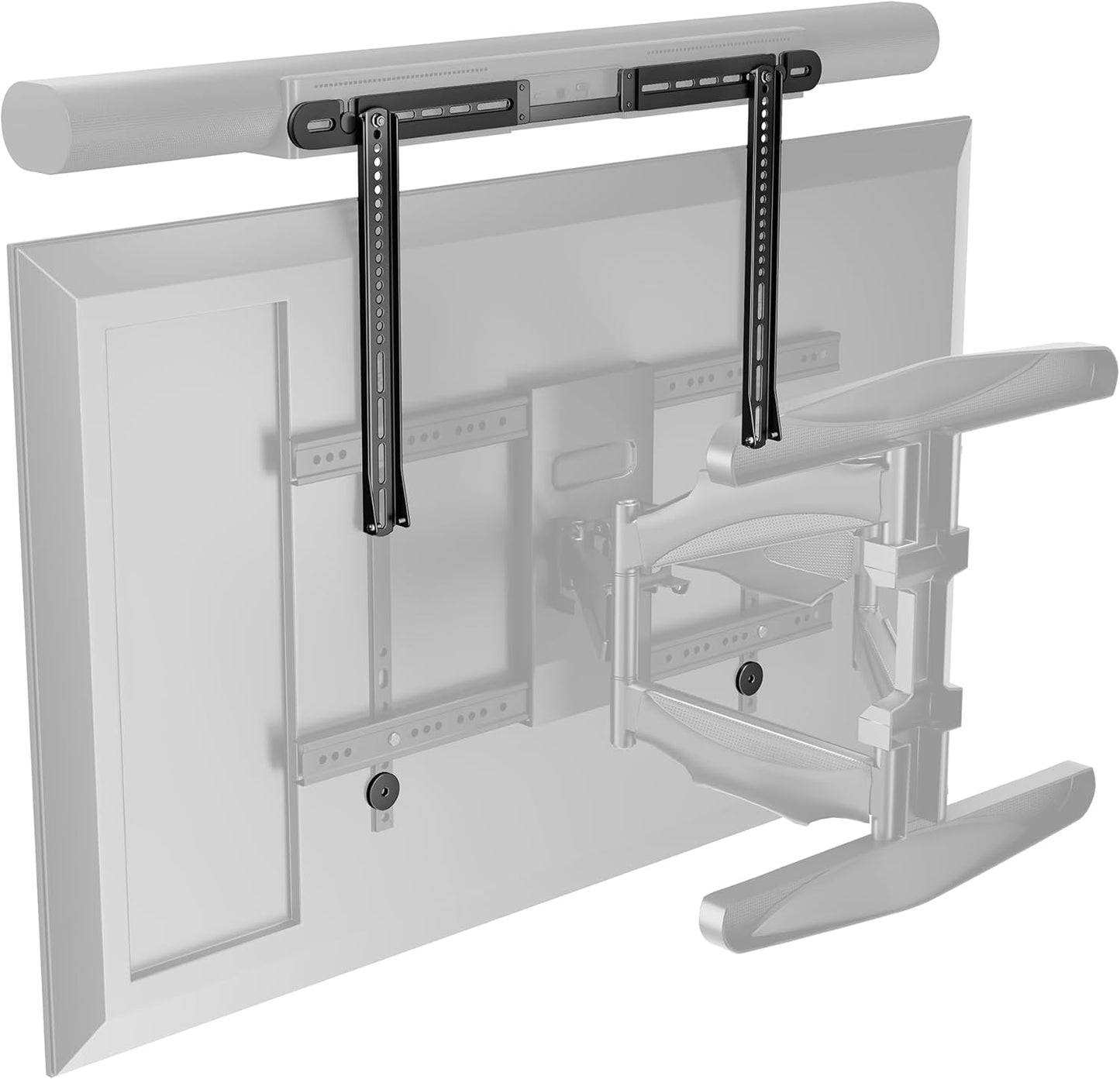 22 Lbs, PEGZONE Soundbar TV Mount Compatible with Sonos Arc & Sonos Arc Ultra,Hold Soundbar Mount for TV for Surround