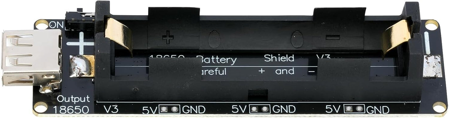 MTDELE 1Pcs V3 1 3V/1A 5V/2A 18650 Battery Holder Shield Holder Development Board USB Battery Charging Module