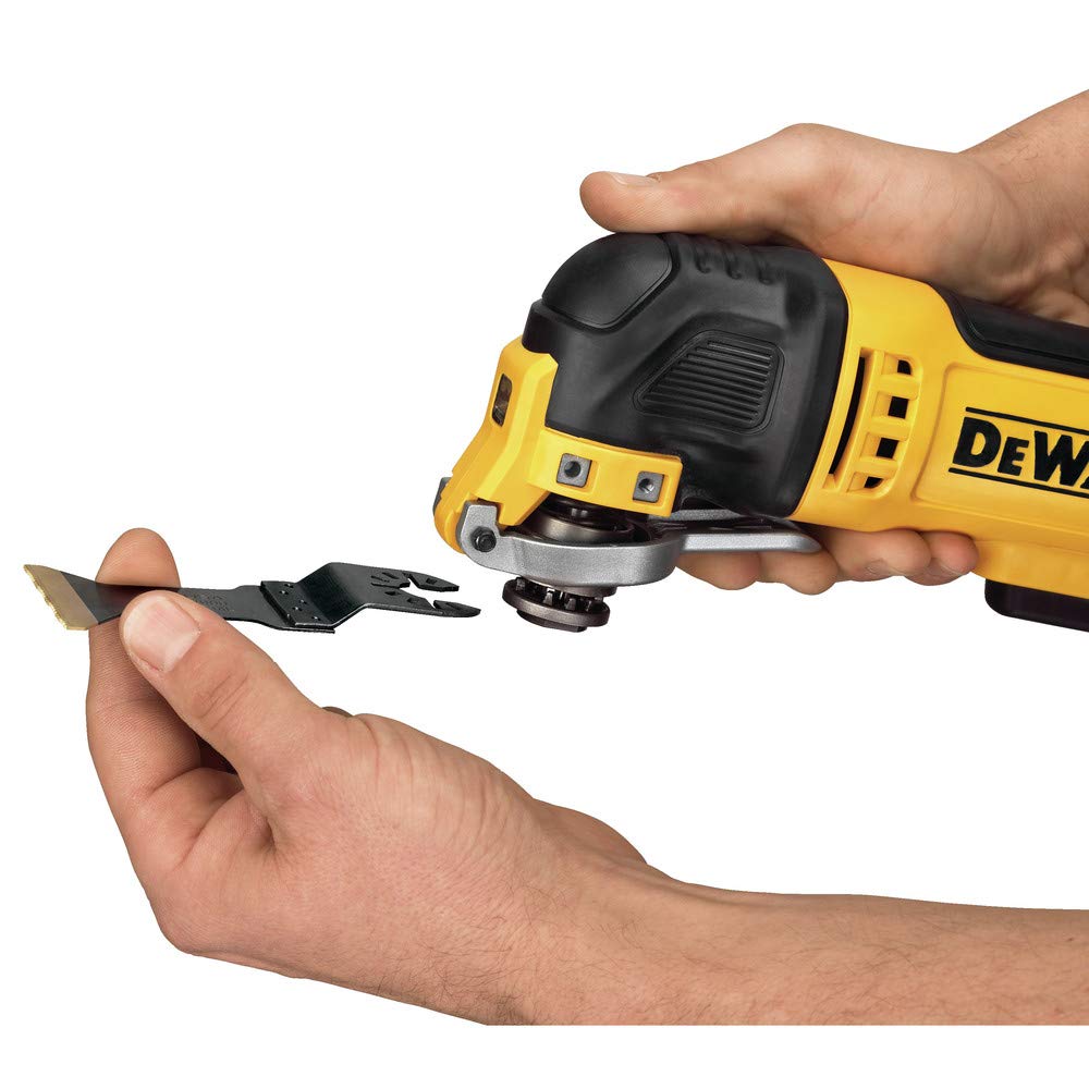 DEWALT Oscillating Tool, 3-Amp, Corded, Includes Wood Blades, Sandpaper and Tool Bag (DWE315K)