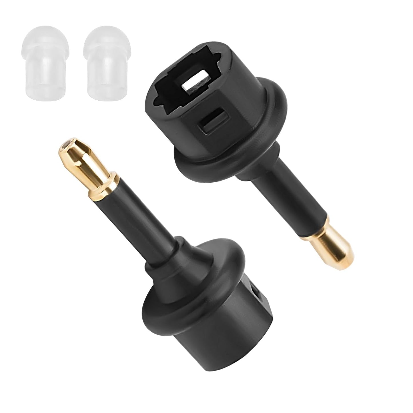 Togconn (3.5mm 2 Pack, 3.5mm Toslink to Mini Toslink Jack) Audio Adapter Toslink Female to Jack Mini Male S/PDIF