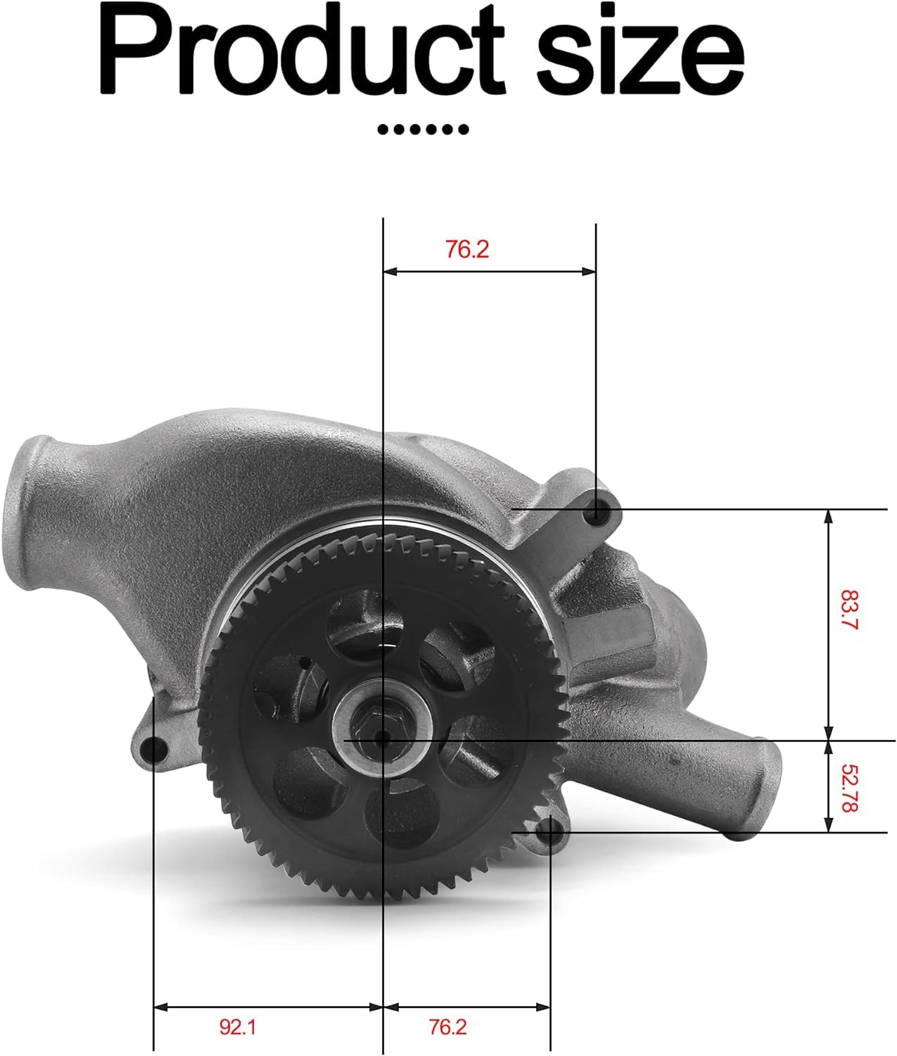 AULINK (C&U Bearing) 23522707 23505895 23517027 23539929 Water Pump (Can Use On Old Type R23526039, R23539602) For Detroit Diesel 50 60 Series 12.7 L,For 2000-2008 Freightliner Columbia