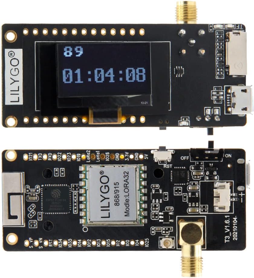 LILYGO LoRa32 915Mhz ESP32 0.96 Inch Paxcounter Development Board OLED SD Card BLE WiFi TTGO Module