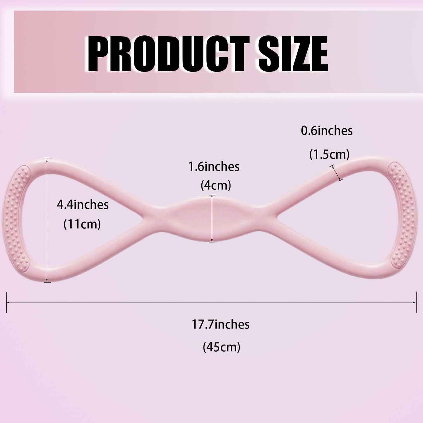 SPGOITRY Figure 8 Resistance Band for Women, 8 Shaped Resistance Bands with Handles, Shoulder Back Arm Bands for Workout