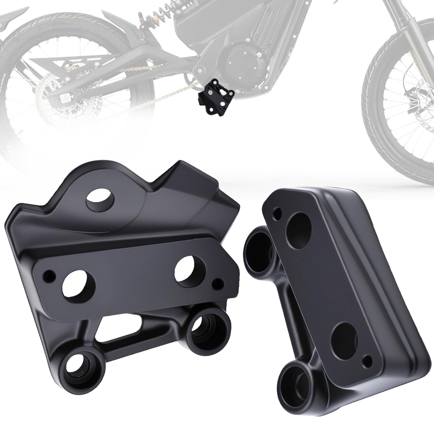Electric Dirt Bike Foot Pegs Holder CNC Aluminum Pedal Bracket Compatible with Talaria XXX X3 PRO(Black)
