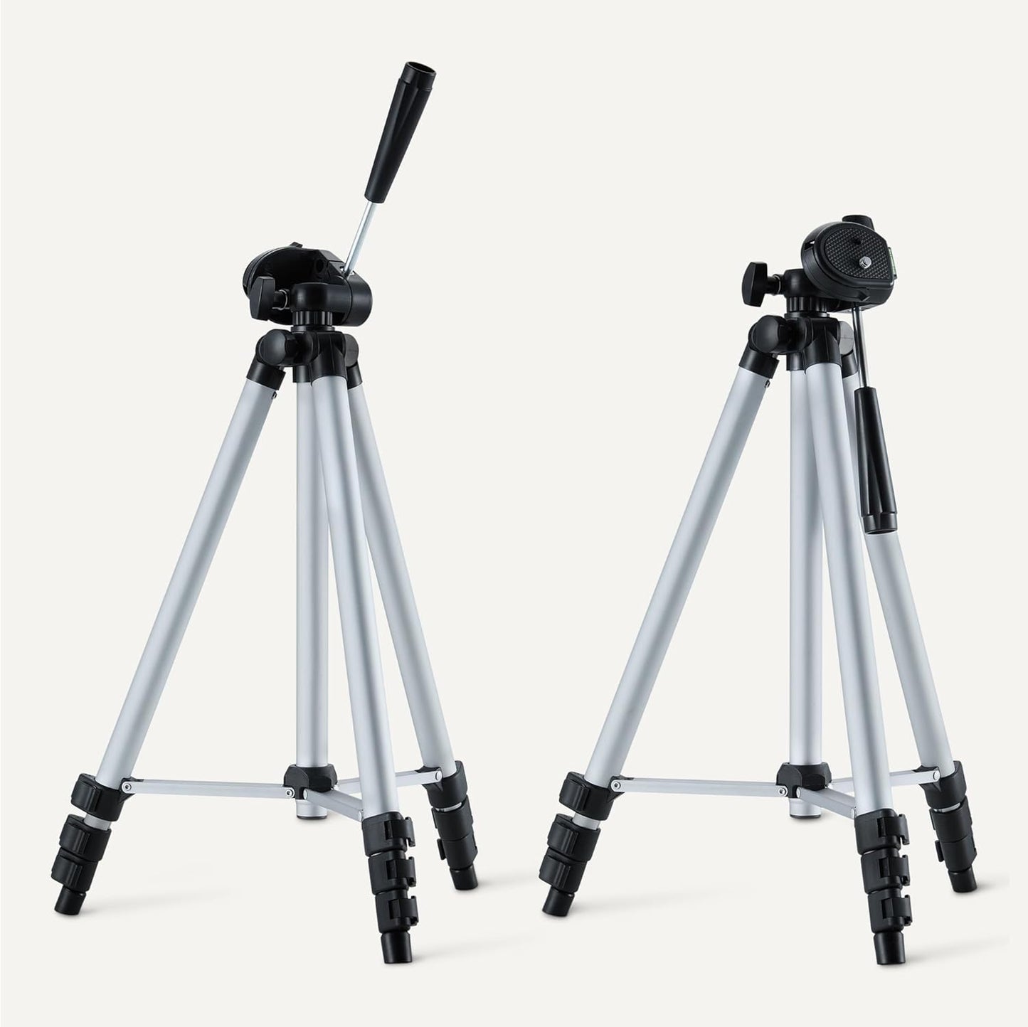 Amazon Basics 50" 360-Degree Lightweight Tripod for Camera and Phone with Travel Bag, Remote Control, Height