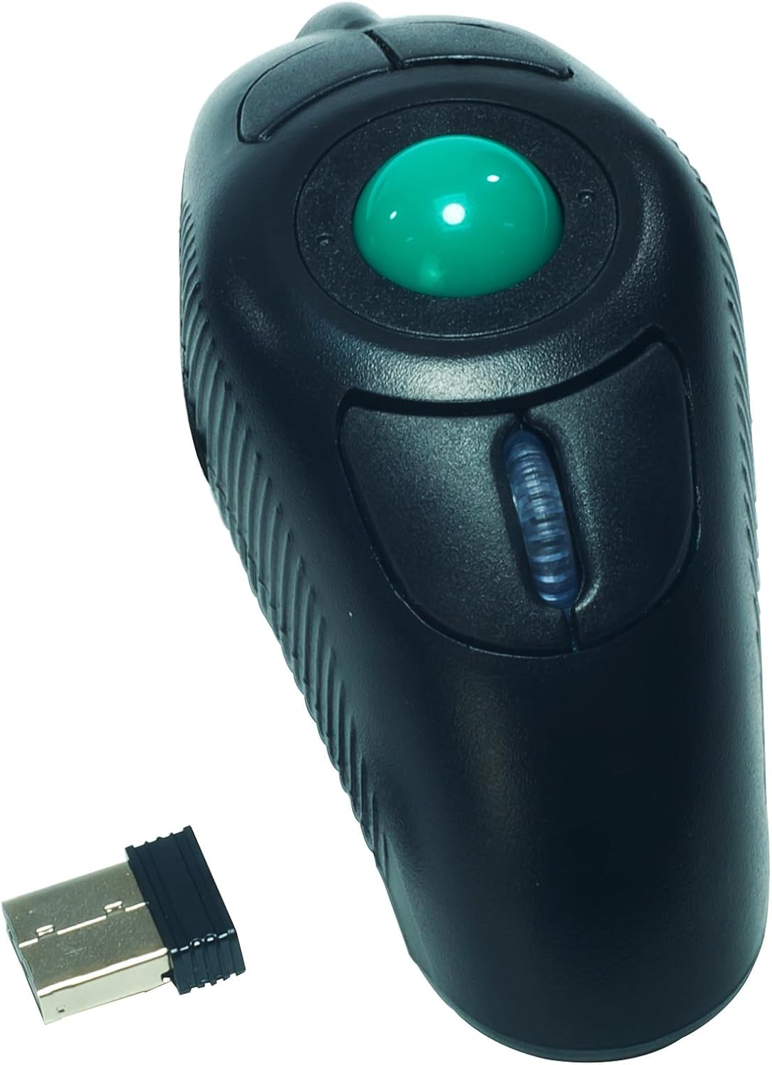 YUMQUA 2.4GHz Finger Handheld Mouse, Trackball Mouse Wireless, USB Wireless Fingertip with Roller Ball Hand Held Air